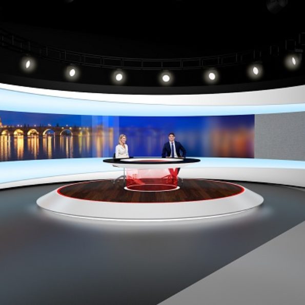 Vizualizace nové podoby zpravodajského studia TV Nova; zdroj: TV Nova